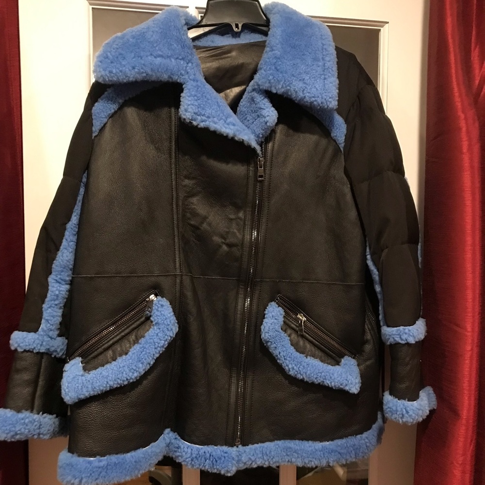 Intuition France shearling coat